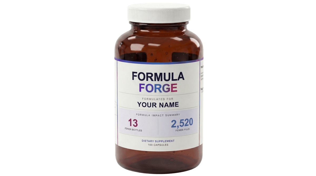 Formula Forge Custom Supplement Bottle
