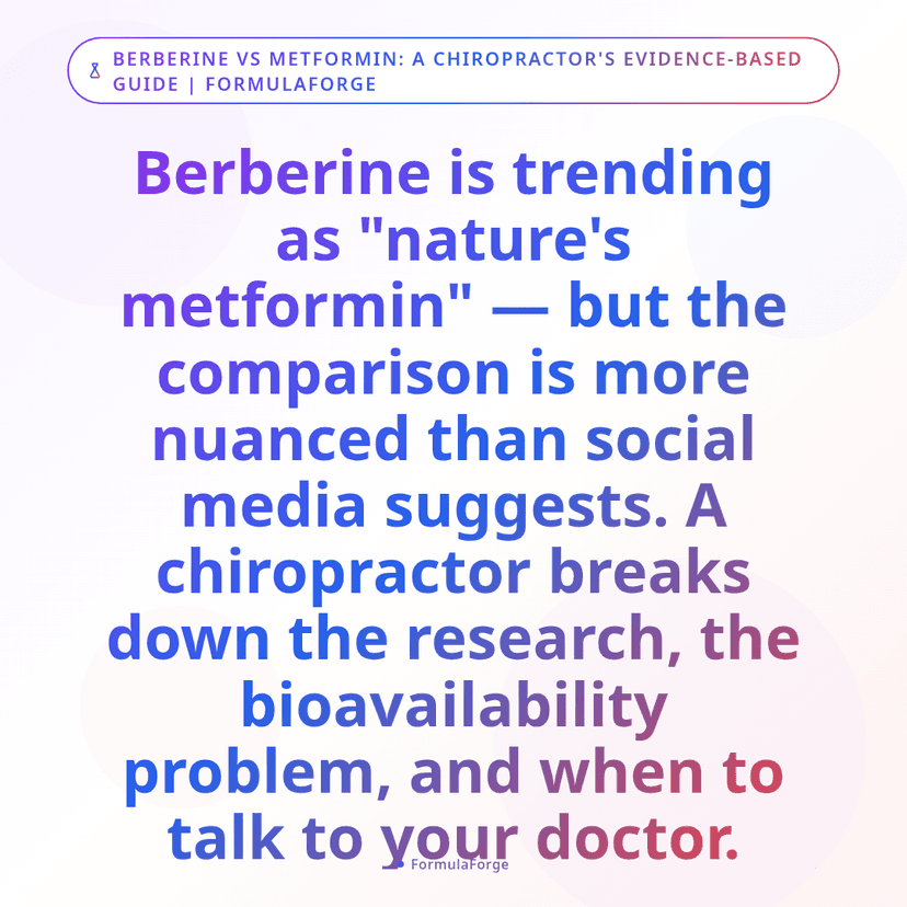 Berberine vs. Metformin: What a Chiropractor Wants You to Know