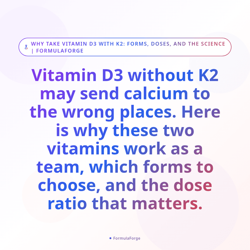 Why You Should Take Vitamin D3 With K2 (And Which Form of Each)