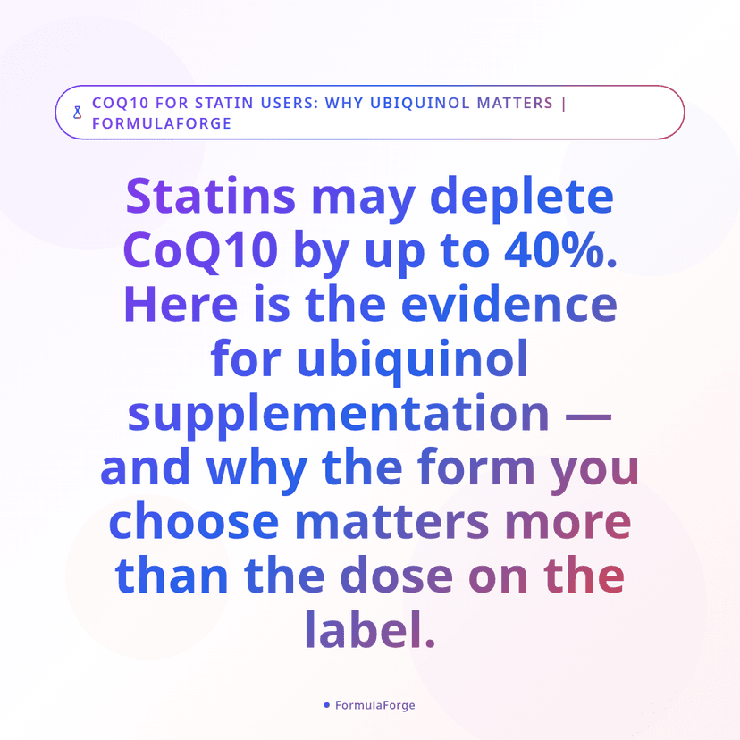 CoQ10 for Statin Users: The Evidence for Ubiquinol